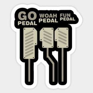 Go Pedal Bike Fun Exercise Cyclist Tee Tshirt Sticker